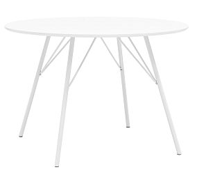 Стол круглый TT110 белый диаметр 110 см