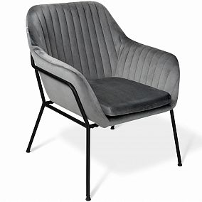 Кресло SHT-AMS2-1 НА МЕТАЛЛОКАРКАСЕ (угольно-серый/черный муар)