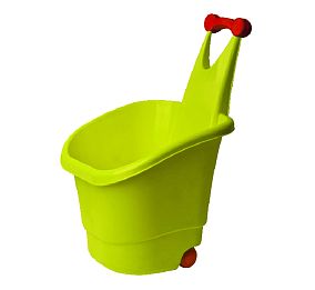 Игровая корзина-тележка с колесиками KIDS 569 (зеленый)