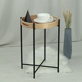 Столик кофейный CT30 черный муар/прозрачный лак