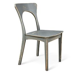 Деревянный стул  SHT-S63 серый (серый/декор.состаривание)