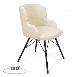 Стул SHT-ST39/S370-VP (бежевый/черный муар)