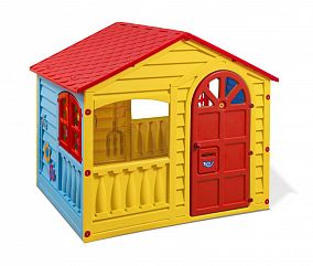 Домик игровой KIDS 360 (красный/голубой/желтый)