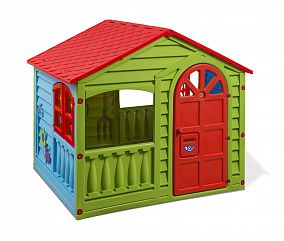 Домик игровой KIDS 360 (красный/голубой/зеленый)
