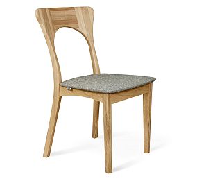 Деревянный стул SHT-S63 с мягким сидением (прозрачный лак/кедровый)