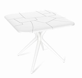 Пластиковый стол SHT-TU30/TT30 83/83 белый (белый/белый)