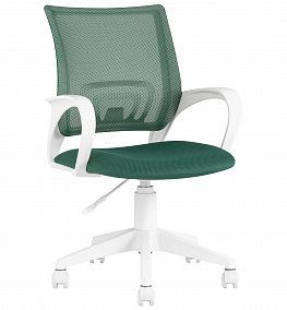 Кресло компьютерное DeskTop W (ДэскТоп W) зеленый/белый