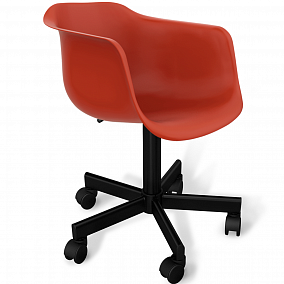 Кресло компьютерное с удобными подлокотниками ST31/S120M красный/черный муар